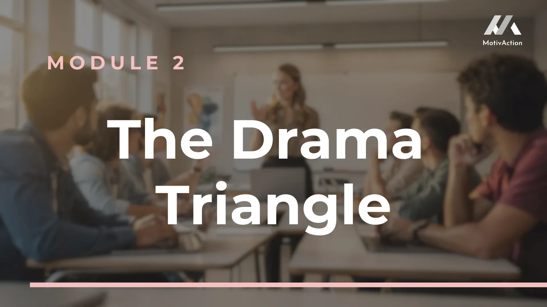 Module 2 - Drama Stops Here lesson poster