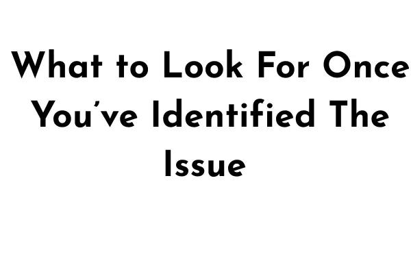 What to Do Once You’ve Identified The Issue lesson poster