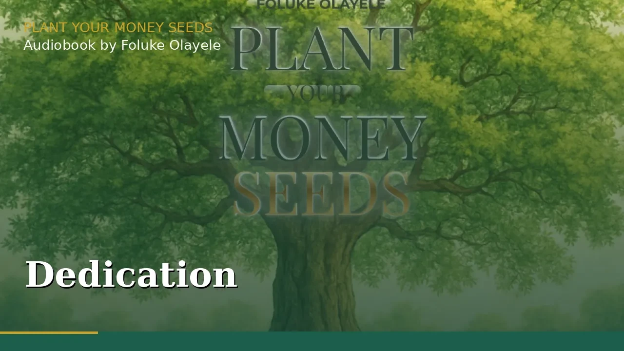 Dedication lesson poster