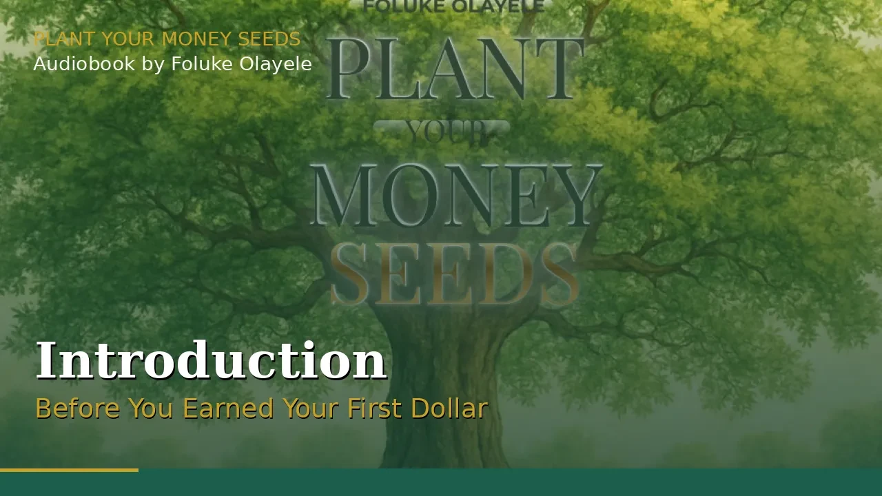 Introduction – Before You Earned Your First Dollar lesson poster