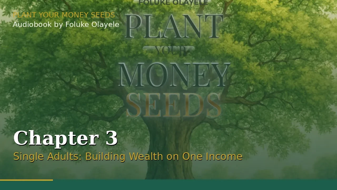 Chapter 3 – Single Adults: Building Wealth on One Income lesson poster