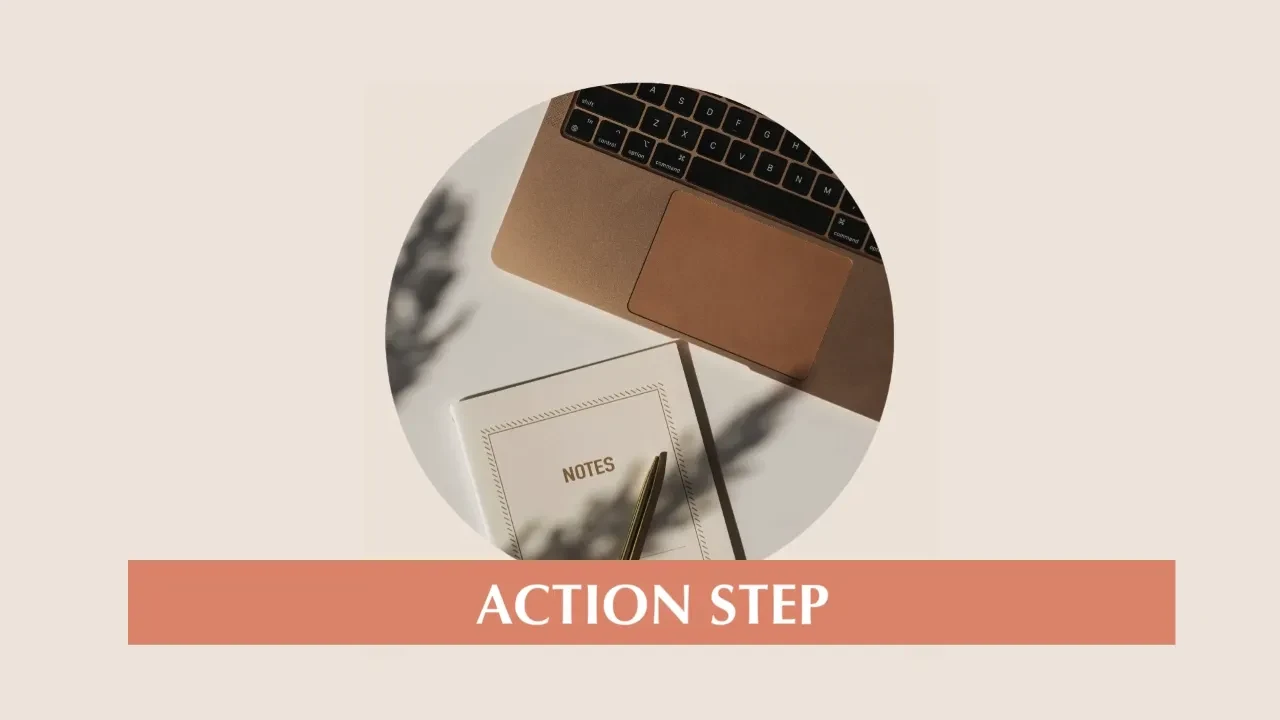 Action Step lesson poster