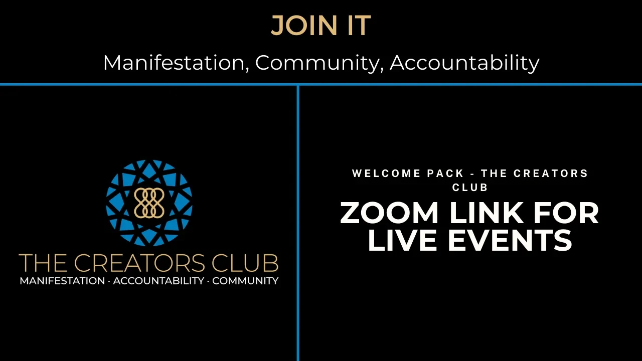 Zoom Link for live events lesson poster