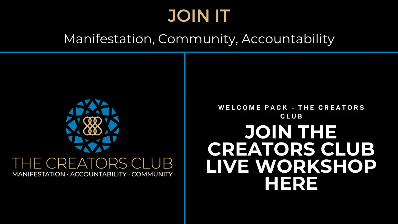 Join The Creators Club Live Workshop Here lesson poster