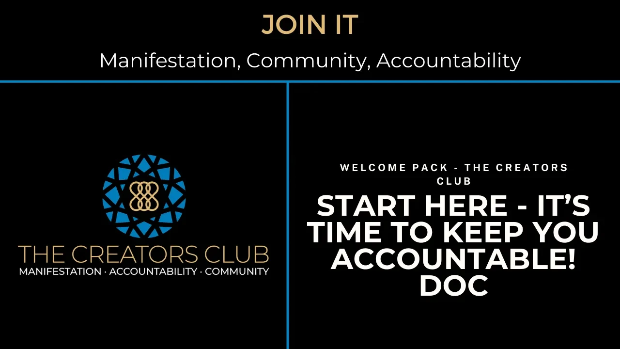 Start here - It’s time to keep you Accountable! doc lesson poster