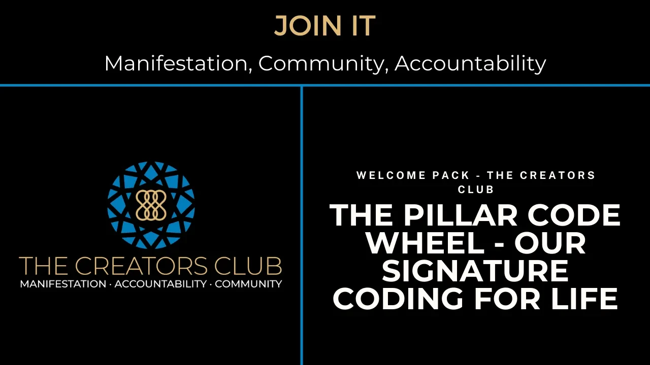 The Pillar Code Wheel - Our Signature Coding for LIFE lesson poster
