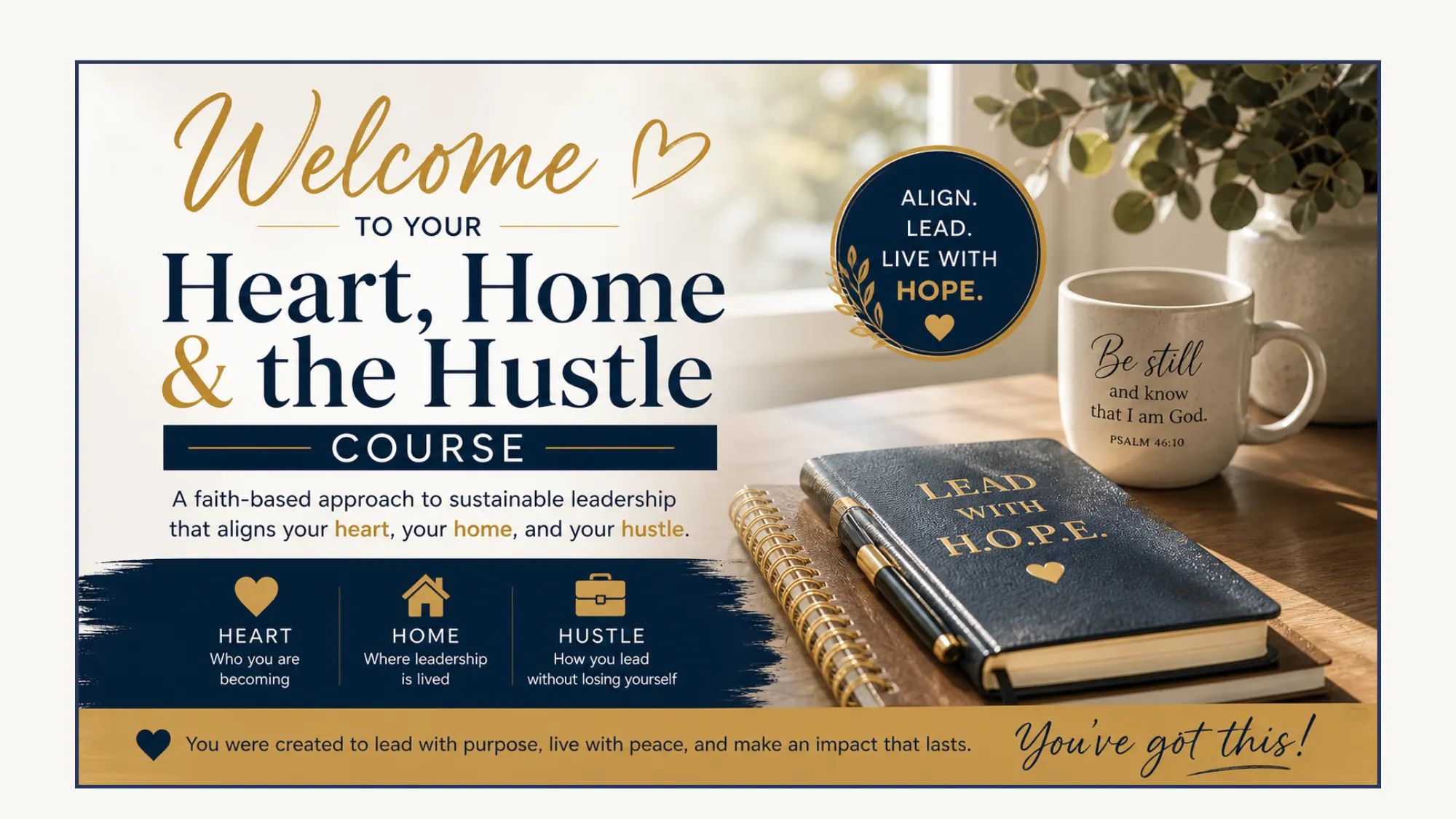 Heart, Home and Hustle: A Faith Based Approach to Leadership