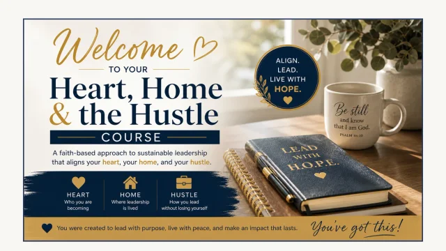 Heart, Home and Hustle: A Faith Based Approach to Leadership