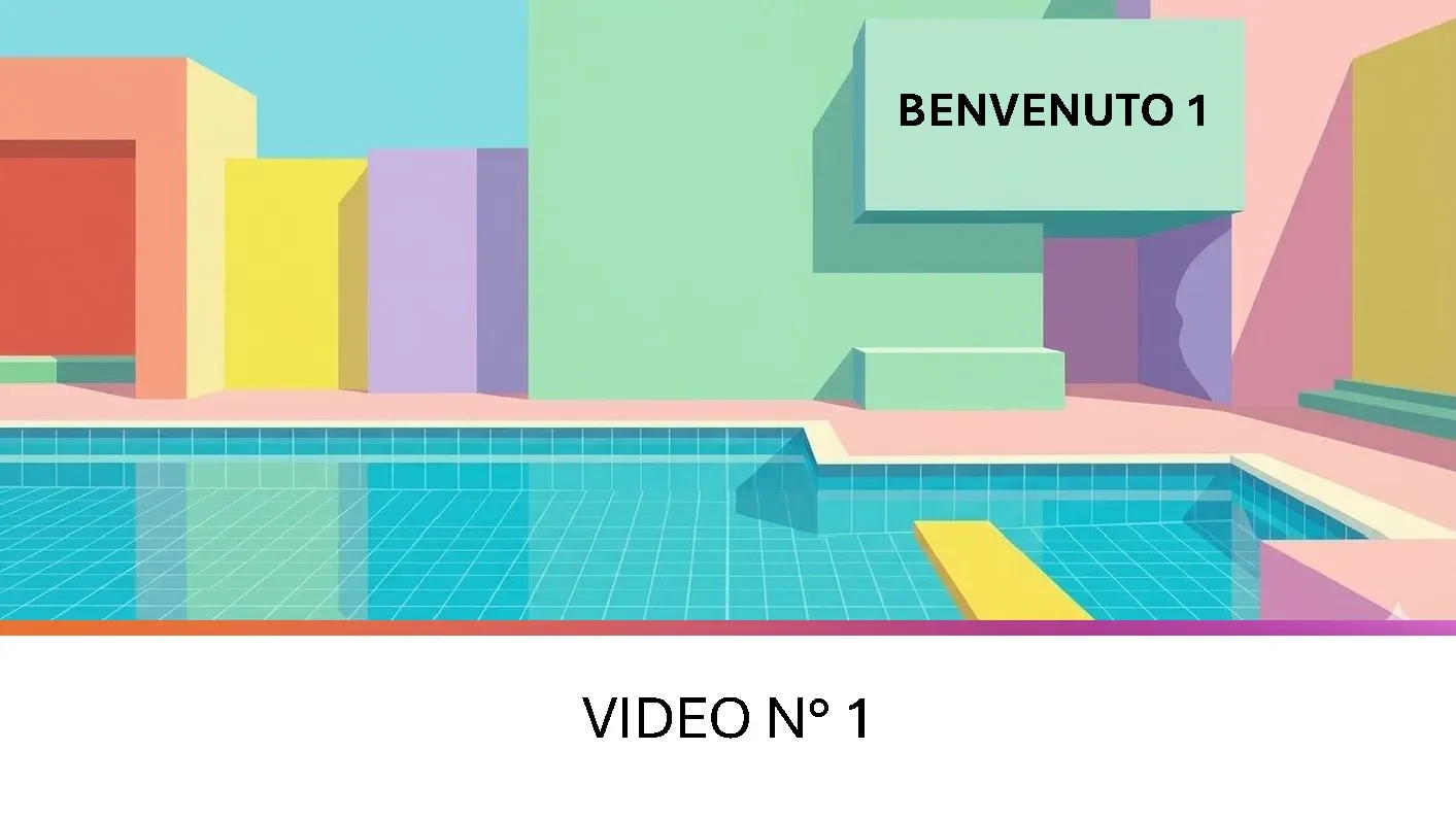 Benvenuta/o n°1 lesson poster