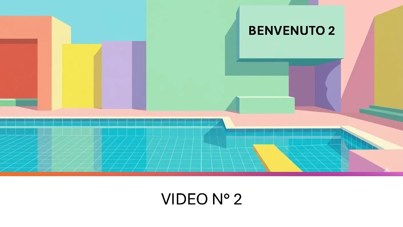 Benvenuta/o n°2 lesson poster