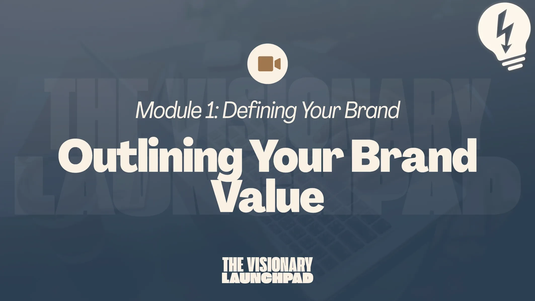 Outlining Your Brand Value lesson poster