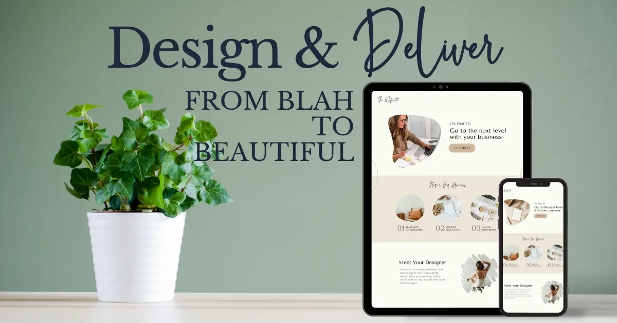 From Blah to Beautiful lesson poster