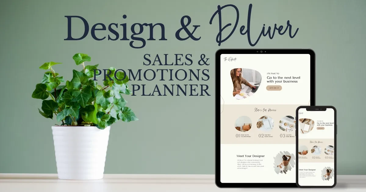 BONUS: Sales & Promotions Planner lesson poster