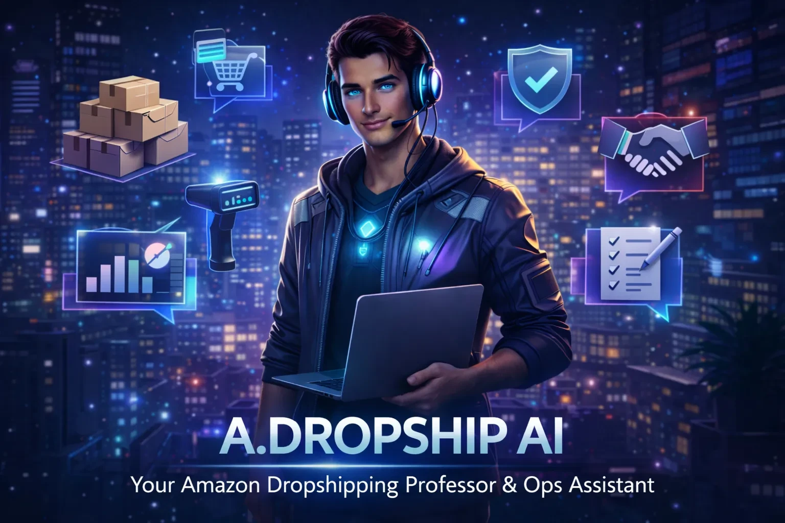 Amazon Dropship AI: Install Your AI Professor/Employee lesson poster