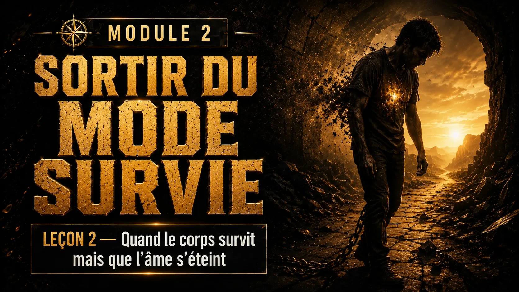 SORTIR DU MODE SURVIE lesson poster