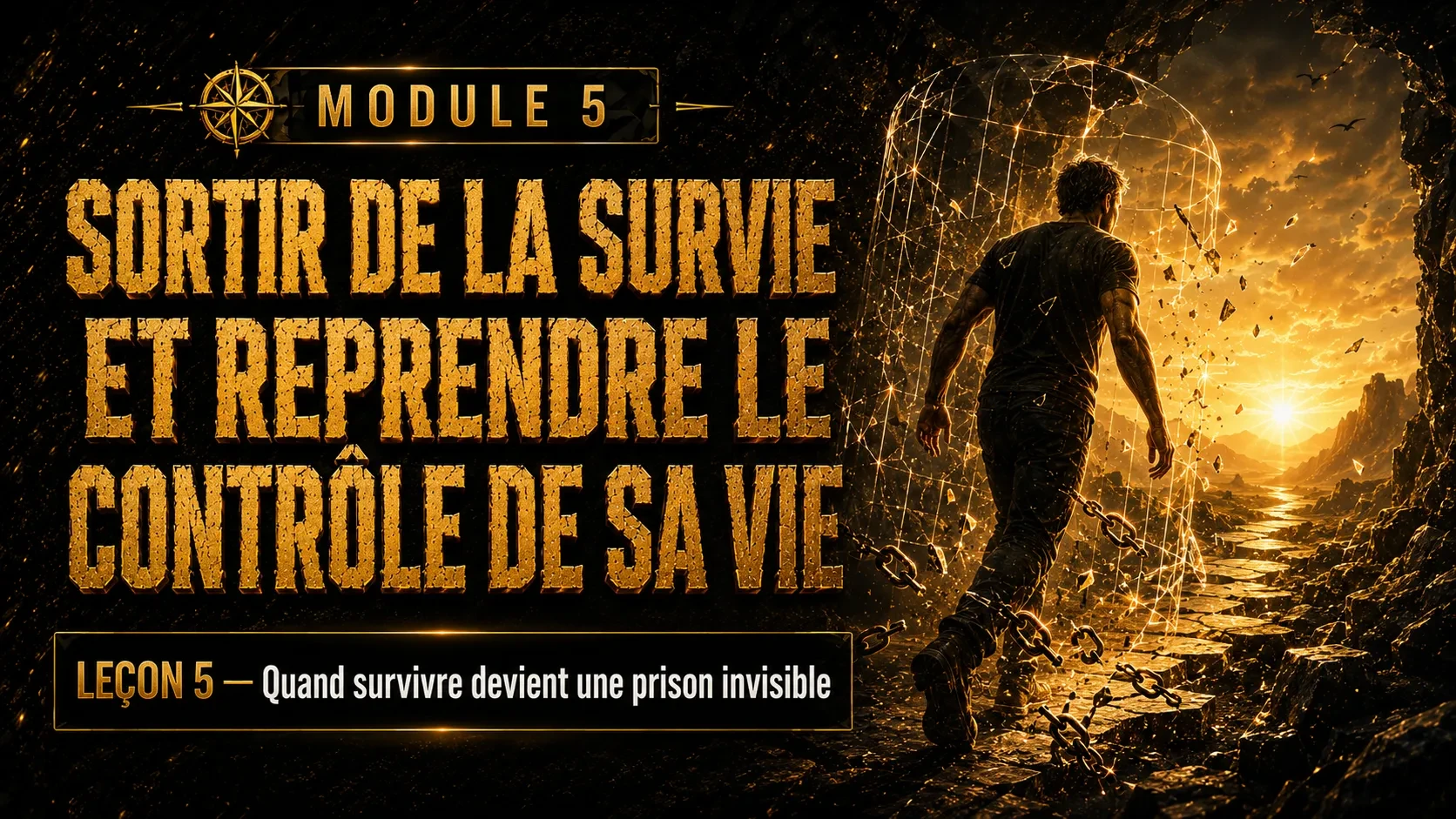 SORTIR DE LA SURVIE ET REPRENDRE LE CONTRÔLE DE SA VIE lesson poster