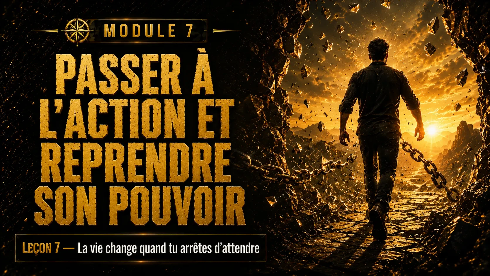 PASSER À L’ACTION ET REPRENDRE SON POUVOIR lesson poster
