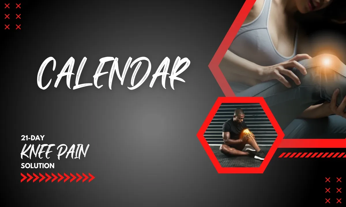 21 Day Knee Pain Solution Calendar lesson poster