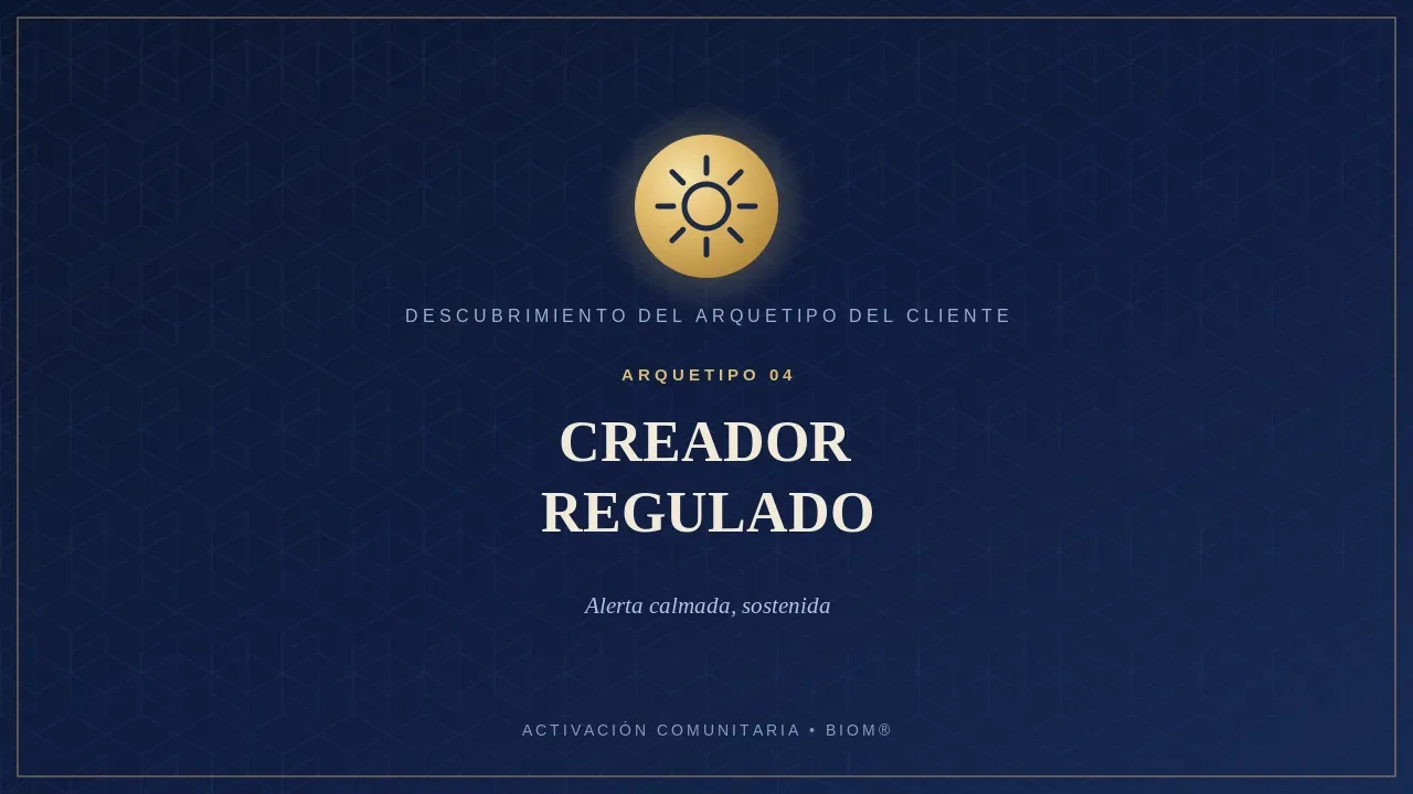 Creador Regulado lesson poster