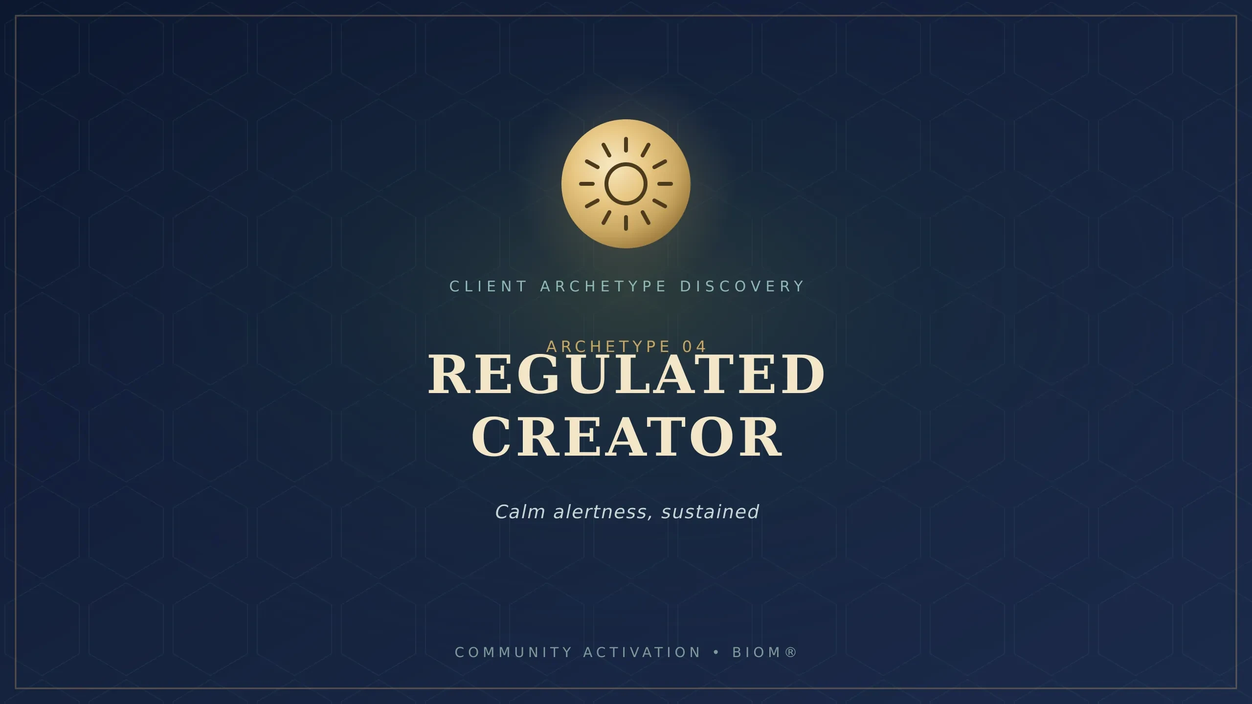 Regulated Creator lesson poster