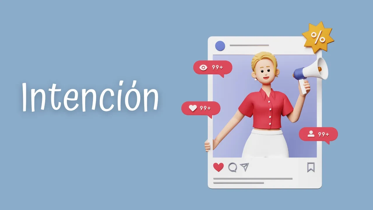 💁‍♀️ Intención lesson poster