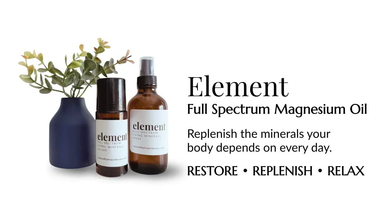 Element Full Spectrum Magnesium Oil lesson poster
