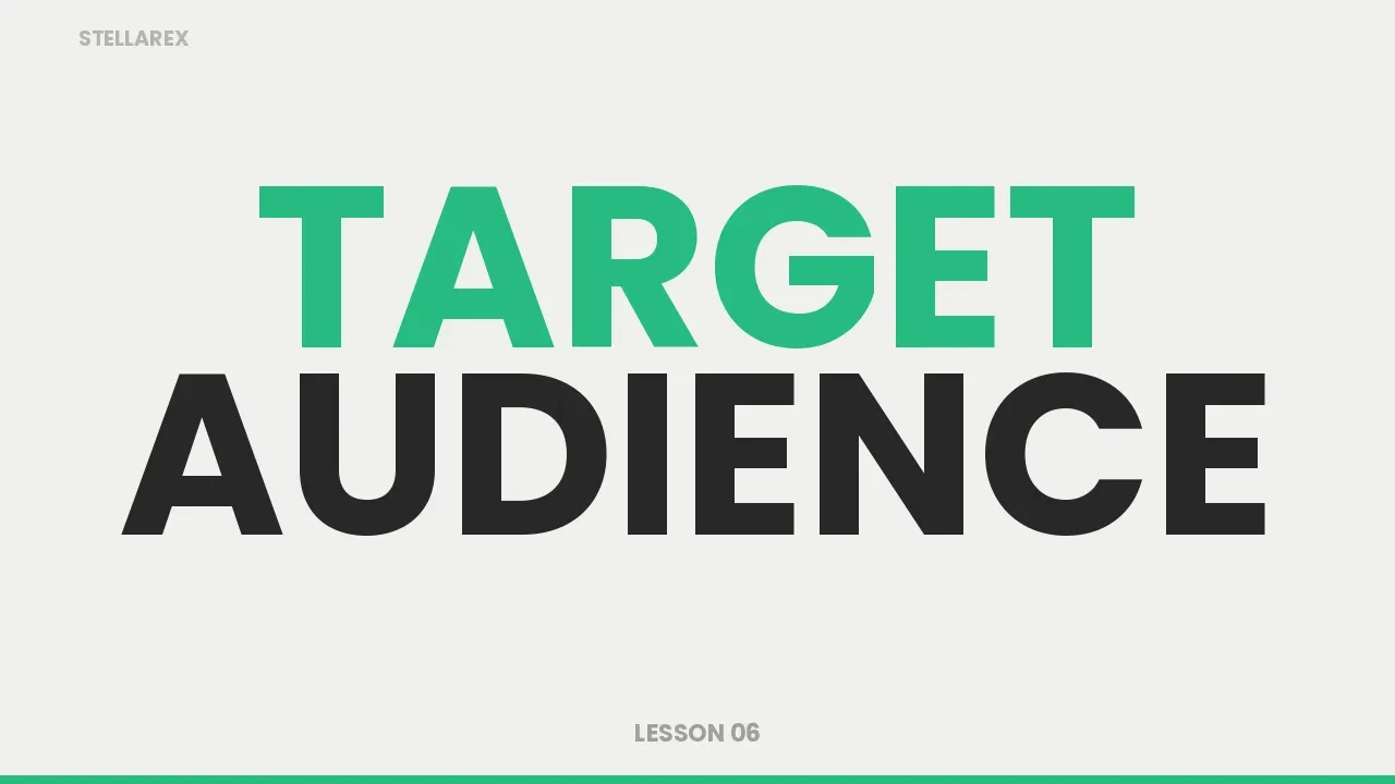 LESSON 6 - Target Audience lesson poster
