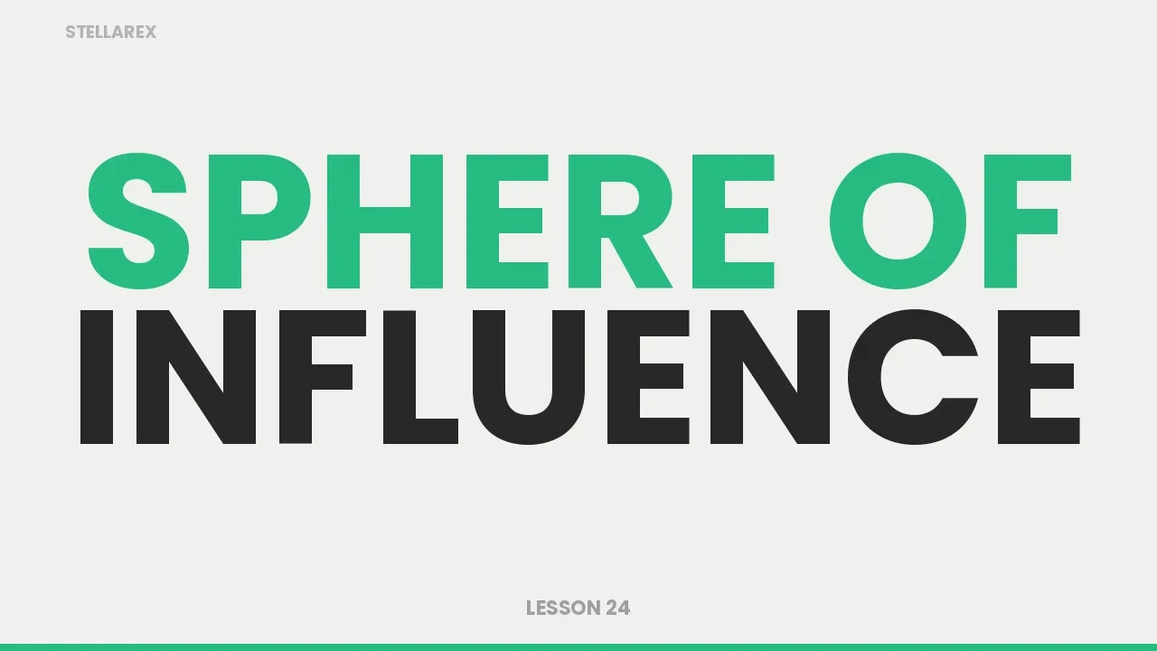 LESSON 24 - Sphere Of Influence lesson poster