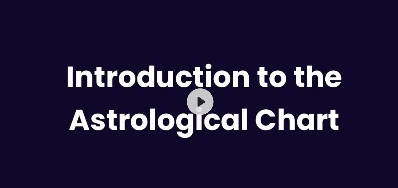 Introduction to the Astrological Chart lesson poster
