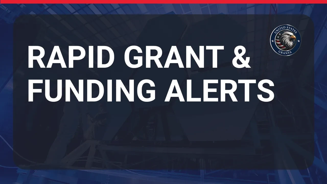Rapid Grant & Funding Alerts lesson poster