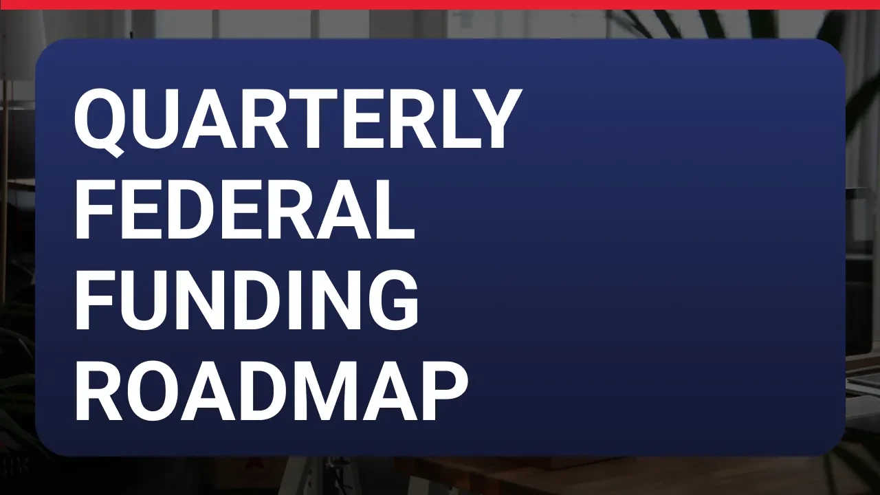 Quarterly Federal Funding Roadmap lesson poster