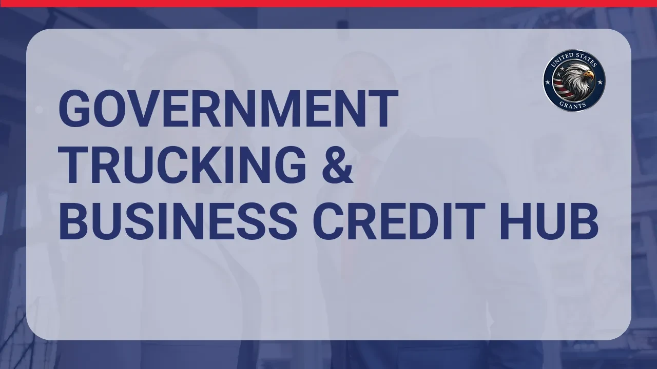 Government Trucking & Business Credit Hub lesson poster