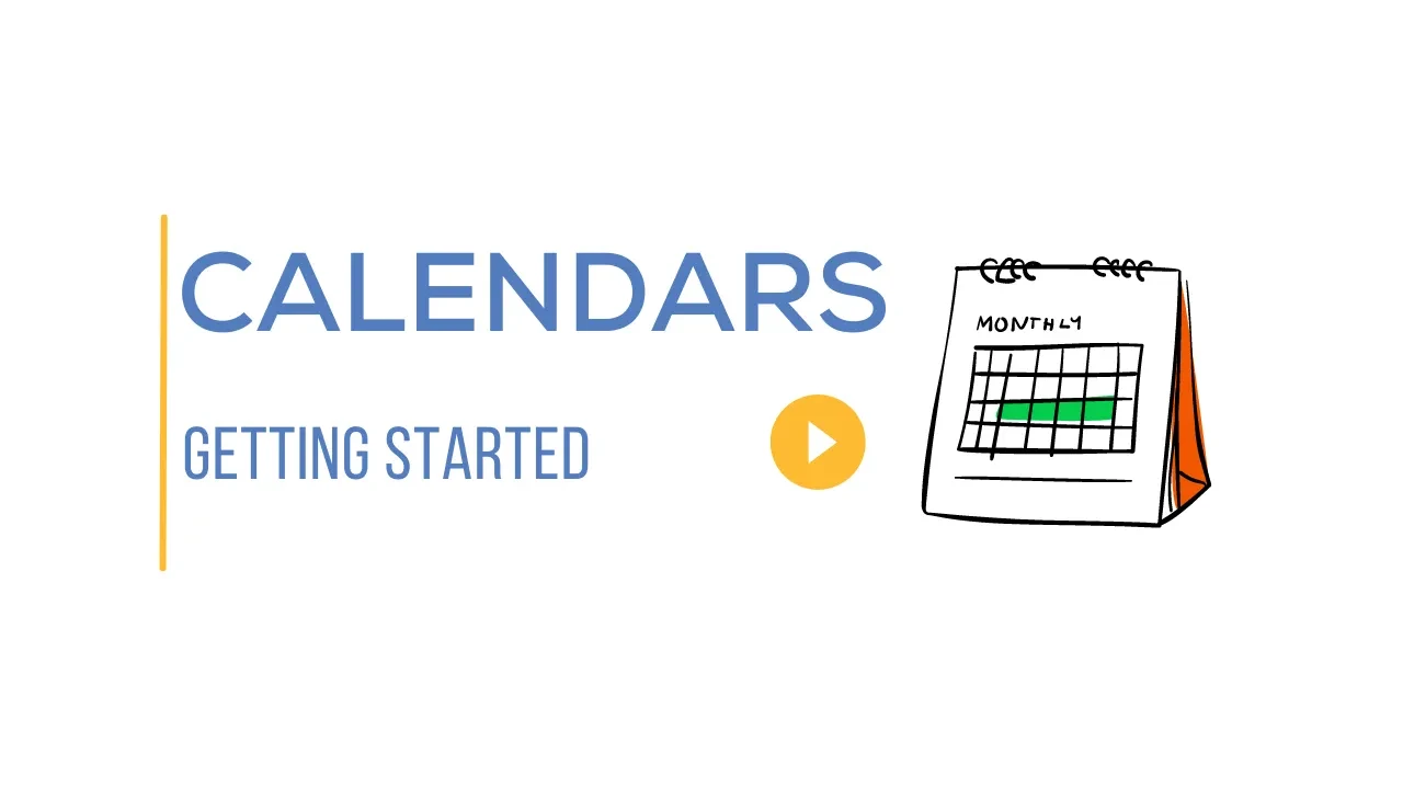 Calendars lesson poster