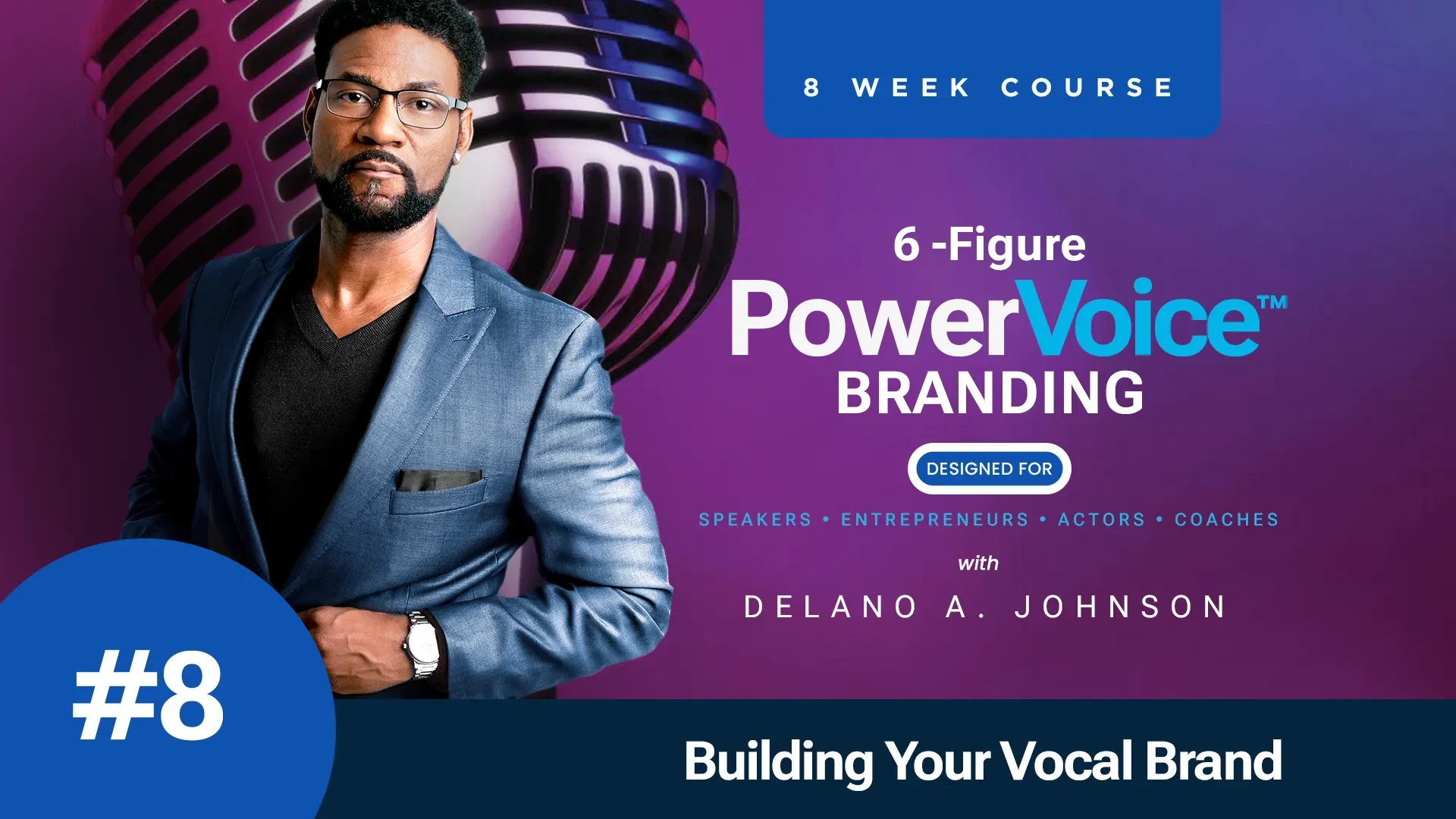 6 Figure PowerVoice Branding Session-08 lesson poster