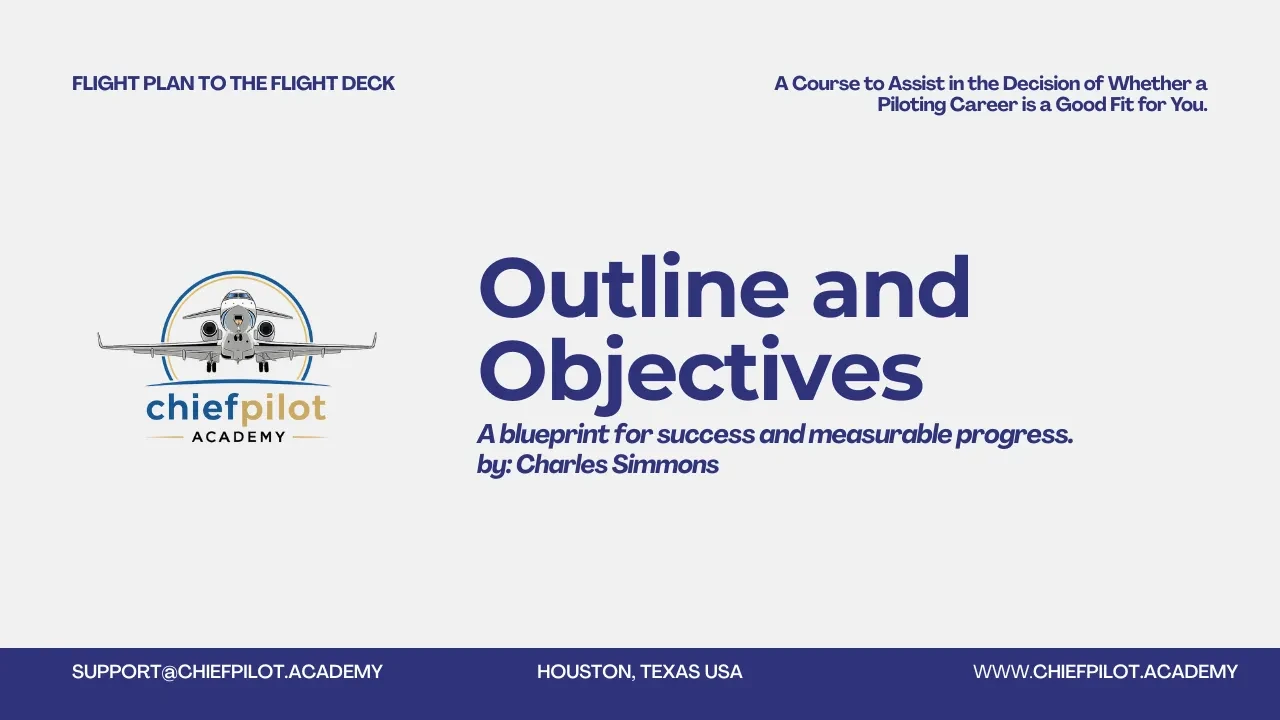 Outline and Objectives lesson poster