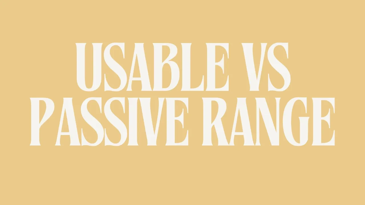 Usable mobility vs passive range lesson poster