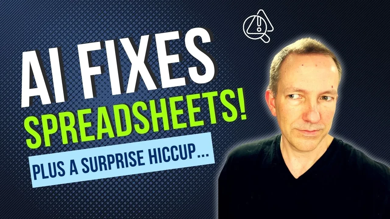 Day 16: Surprising AI Hacks: Clean Spreadsheets in Minutes (and My Unexpected Hiccup!) lesson poster