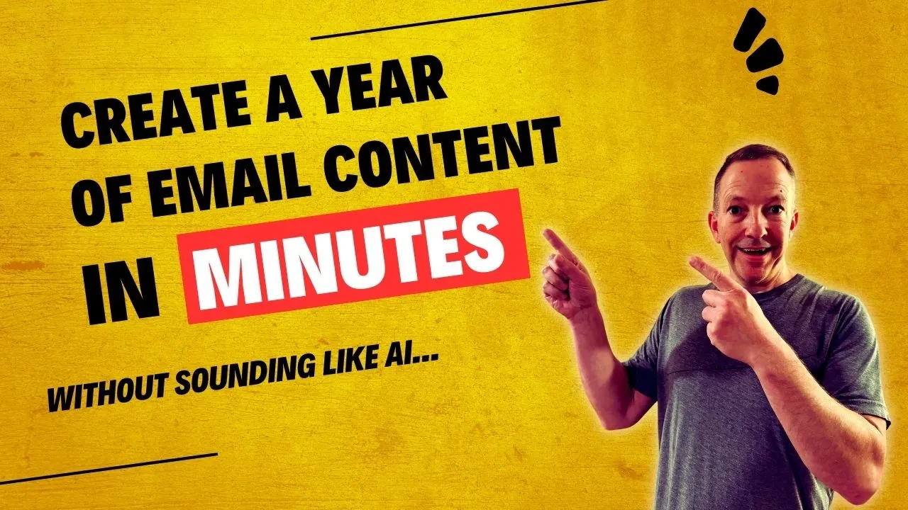 Day 24: Create a Year's Worth of Email Newsletters in Minutes (or any other type of content...) lesson poster