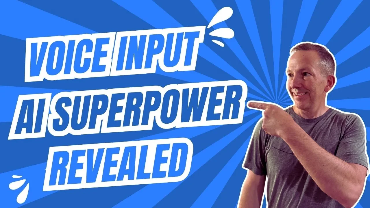 Day 2: How to Use Voice Input to Develop a Life-Changing AI Habit lesson poster