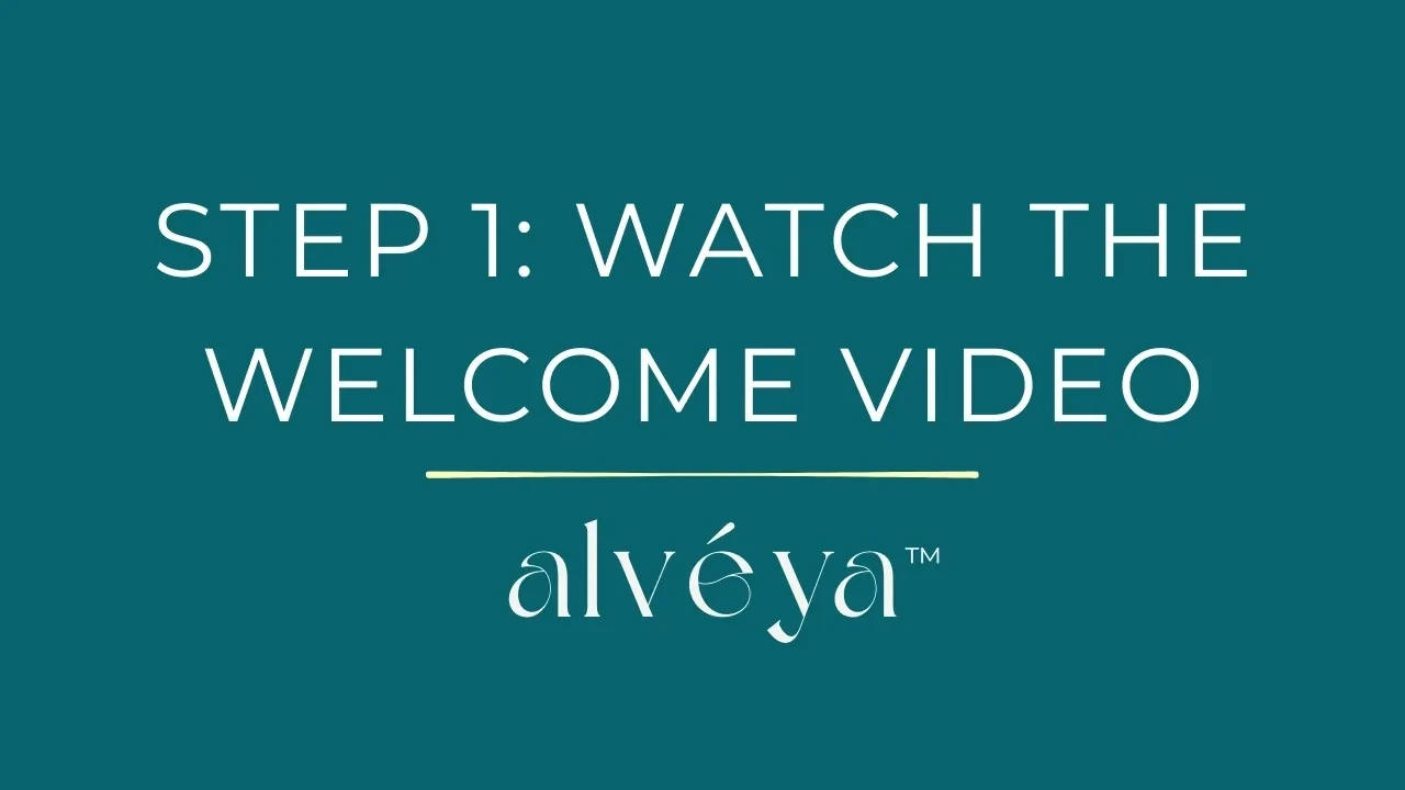 Step 1: Watch the Welcome Video lesson poster