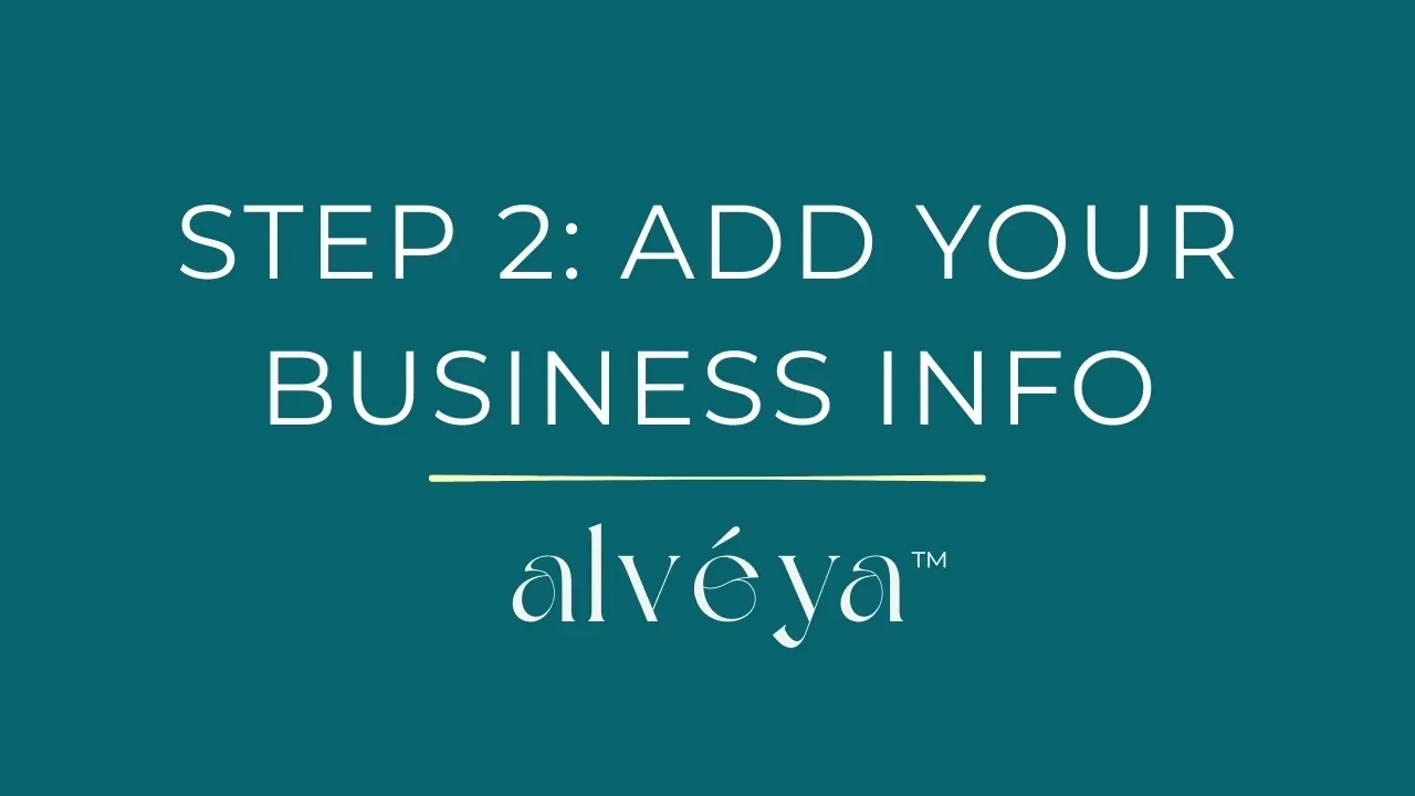 Step 2: Add Your Business Information lesson poster