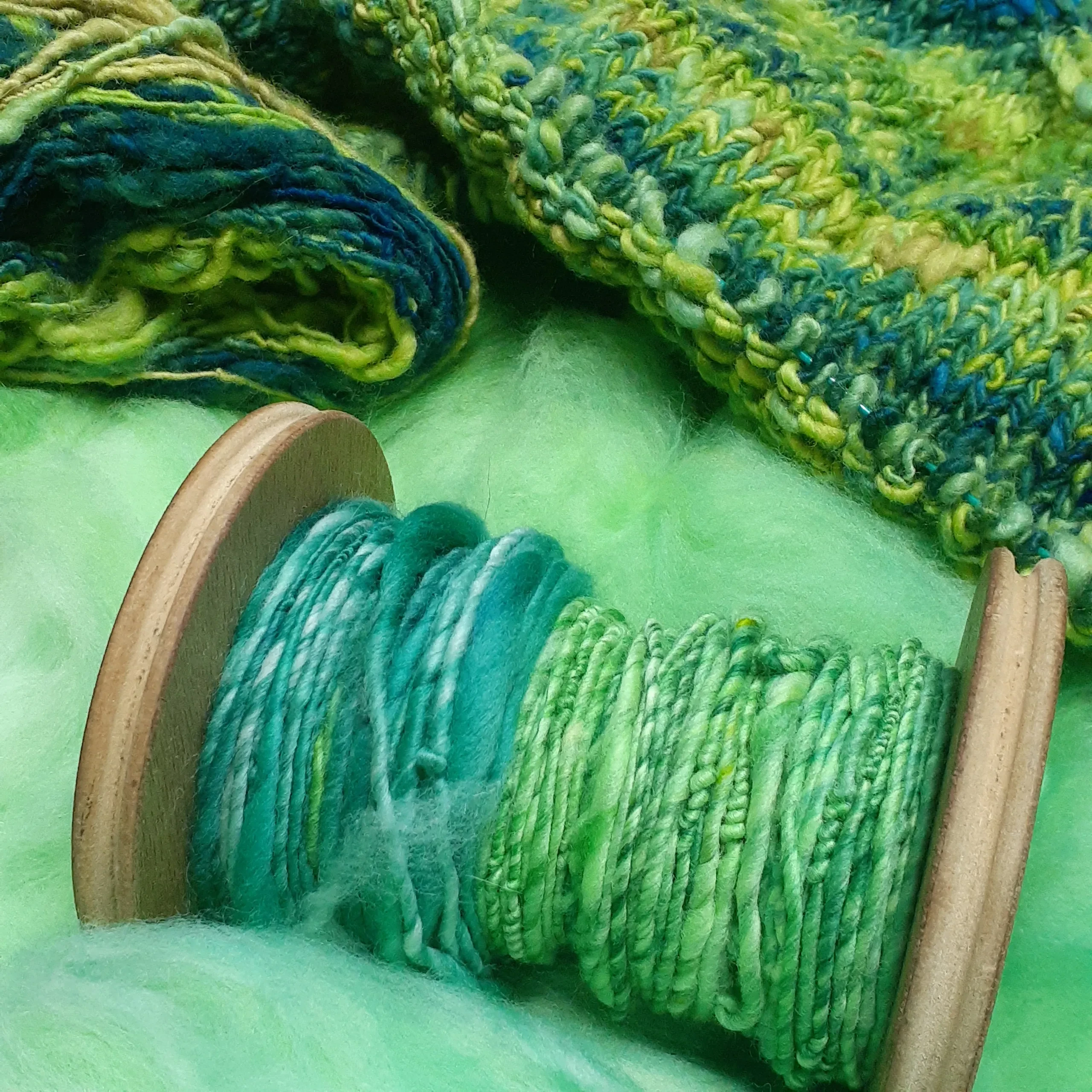 Welcome to "A Spinner's Journey - From Fibre to Finished Project" lesson poster