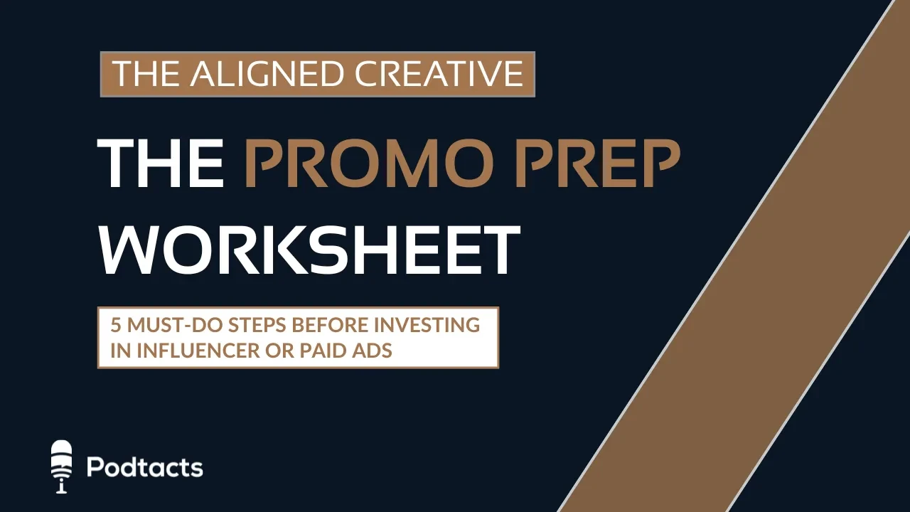 Promo Prep Worksheet lesson poster