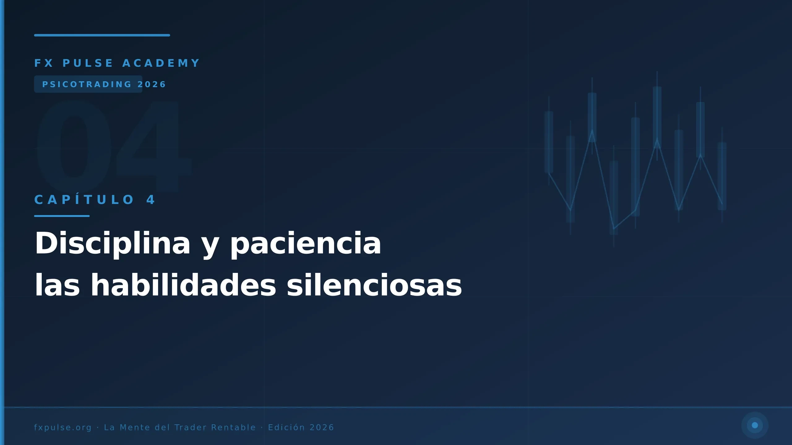 Capítulo 4: Disciplina y paciencia — las habilidades silenciosas lesson poster