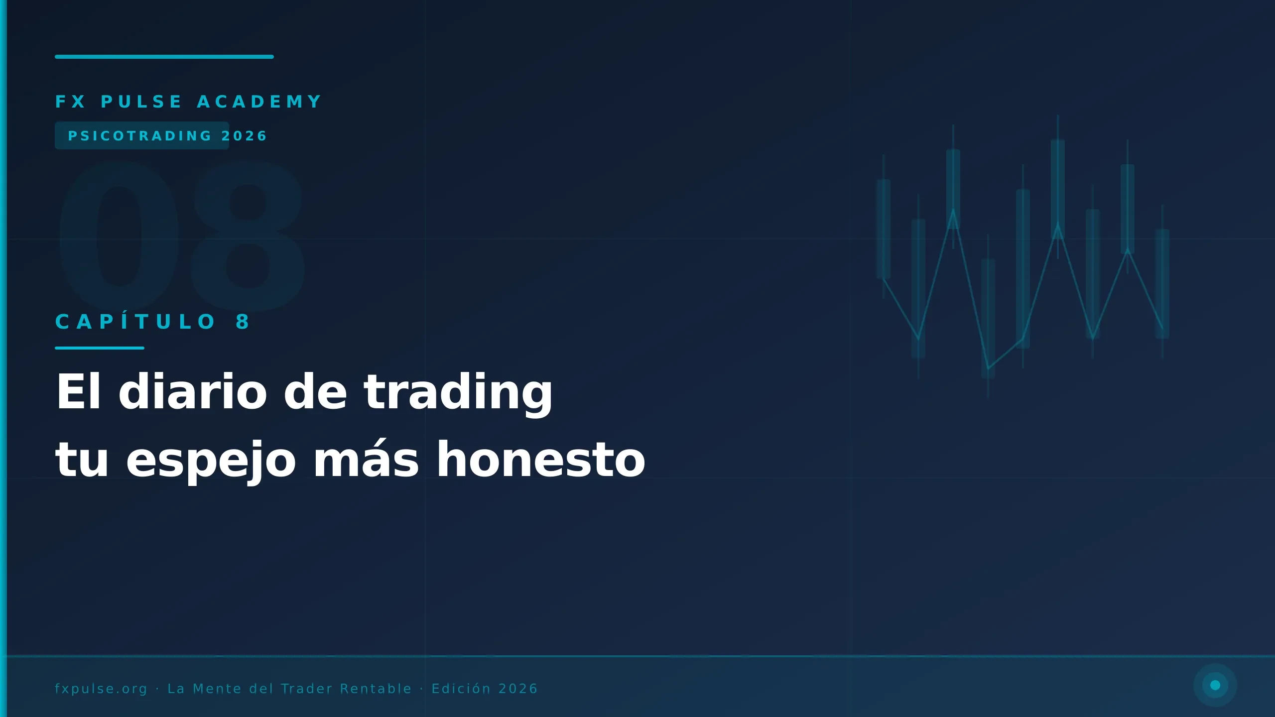 Capítulo 8: El diario de trading — tu espejo más honesto lesson poster