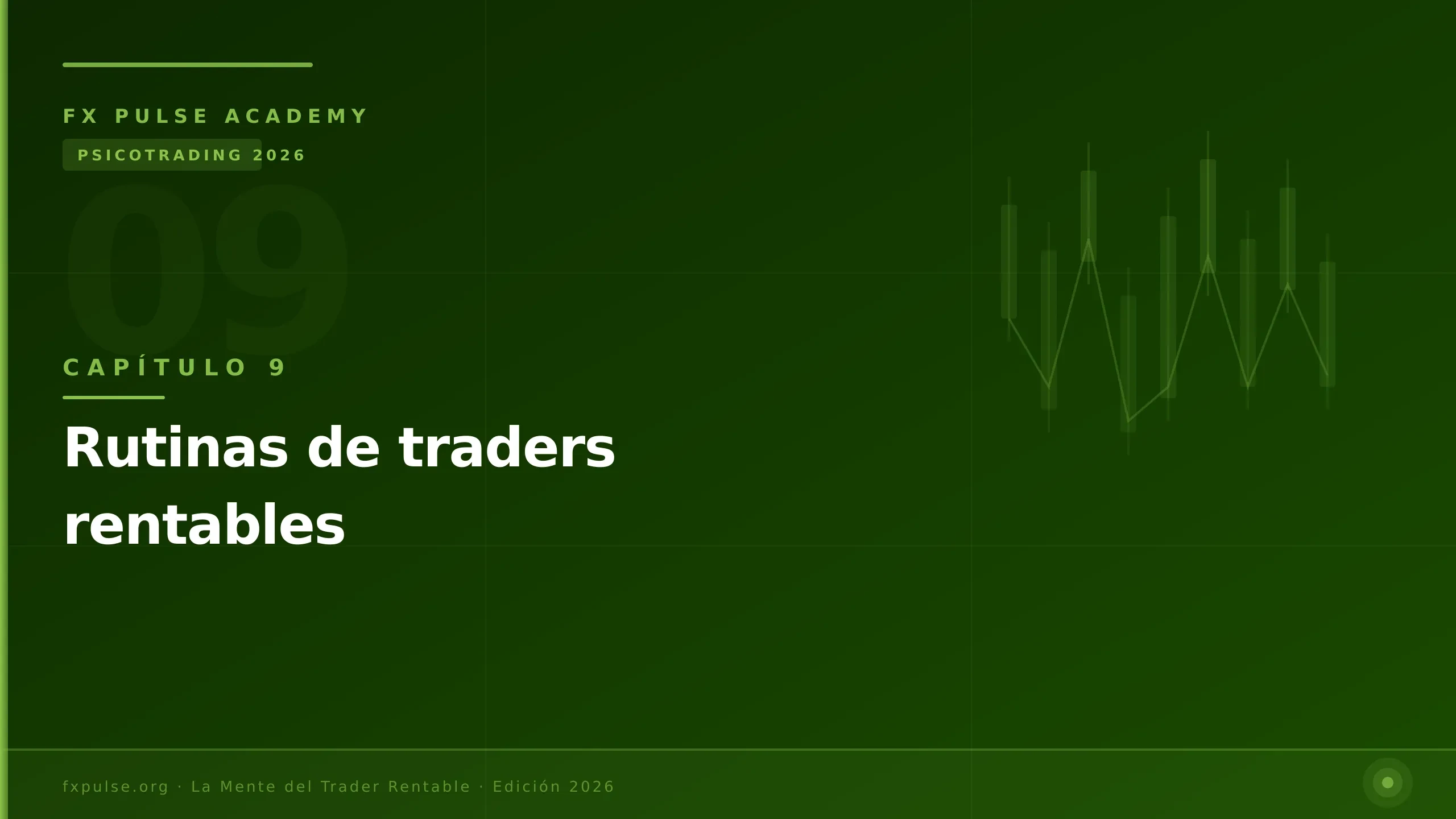 Capítulo 9: Rutinas de traders rentables lesson poster