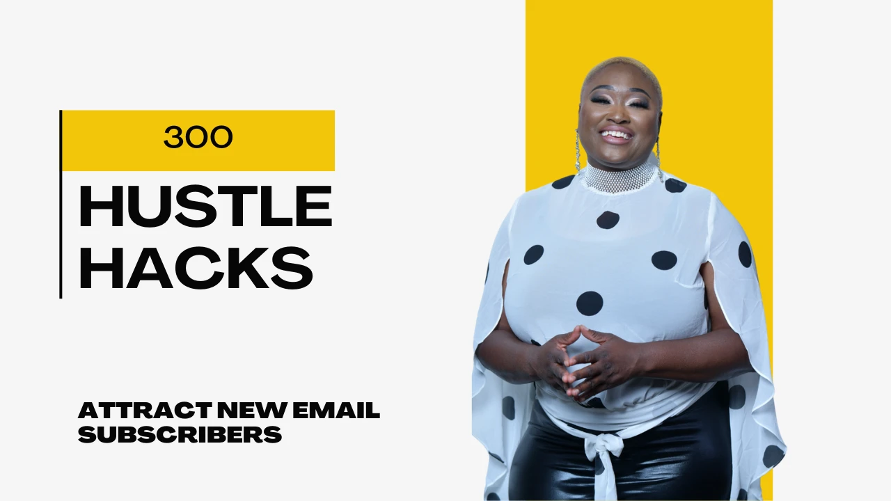 300 Hustle Hacks lesson poster