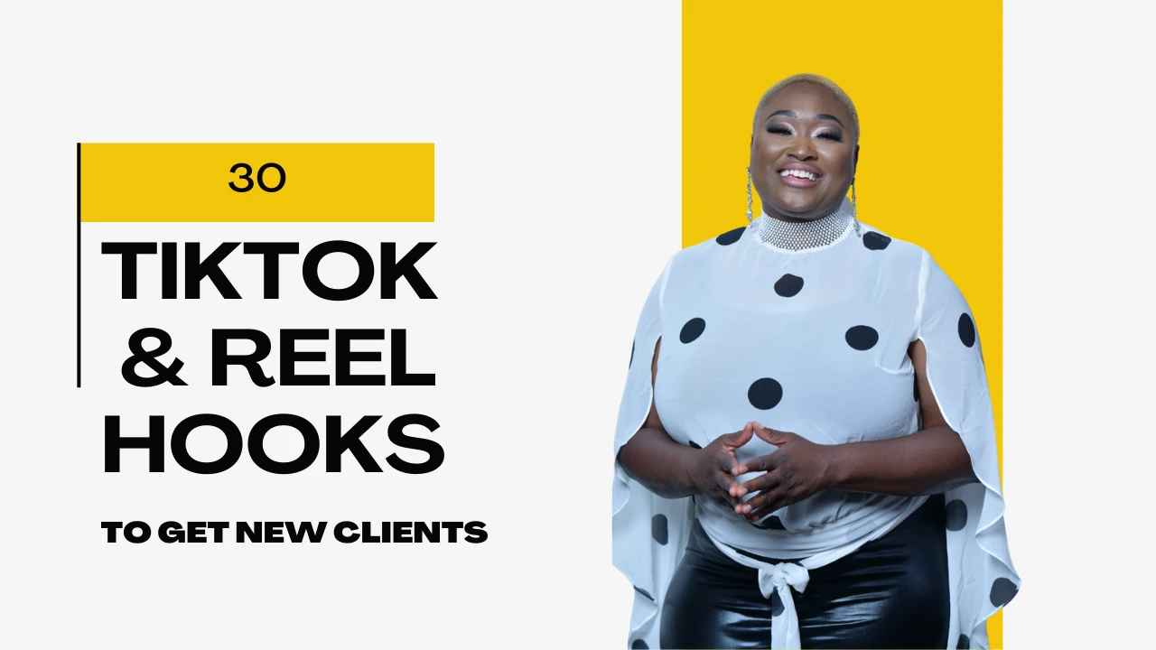 30 TikTok & Reel Hooks lesson poster