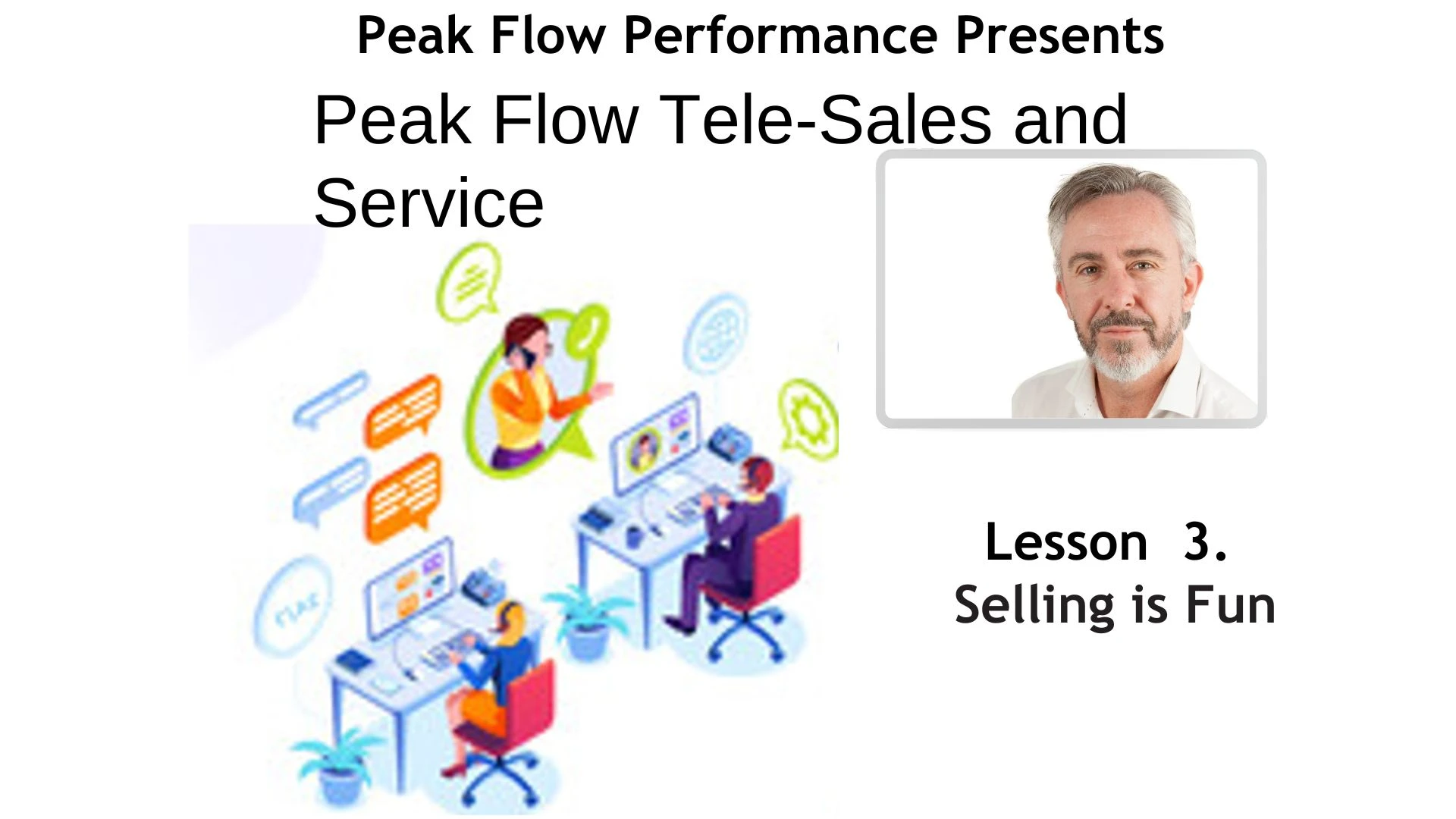 3.Service Selling Tele-Sales Selling is FUN lesson poster