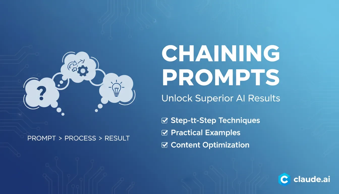 Enhancing Outputs with Chaining Prompts lesson poster
